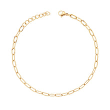 Load image into Gallery viewer, Gold chain link Anklet (Free cornetto)
