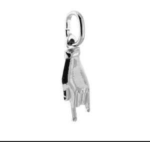 Silver hand Charm