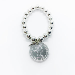 Classic Silver Coin Bracelet