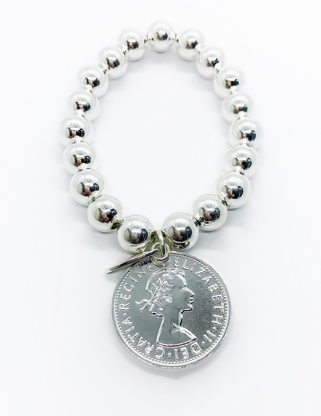 Coin online charm bracelet