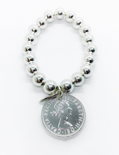 Load image into Gallery viewer, Classic Silver Coin Bracelet
