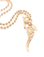 Load image into Gallery viewer, Luxe Rose Gold Angel Necklace
