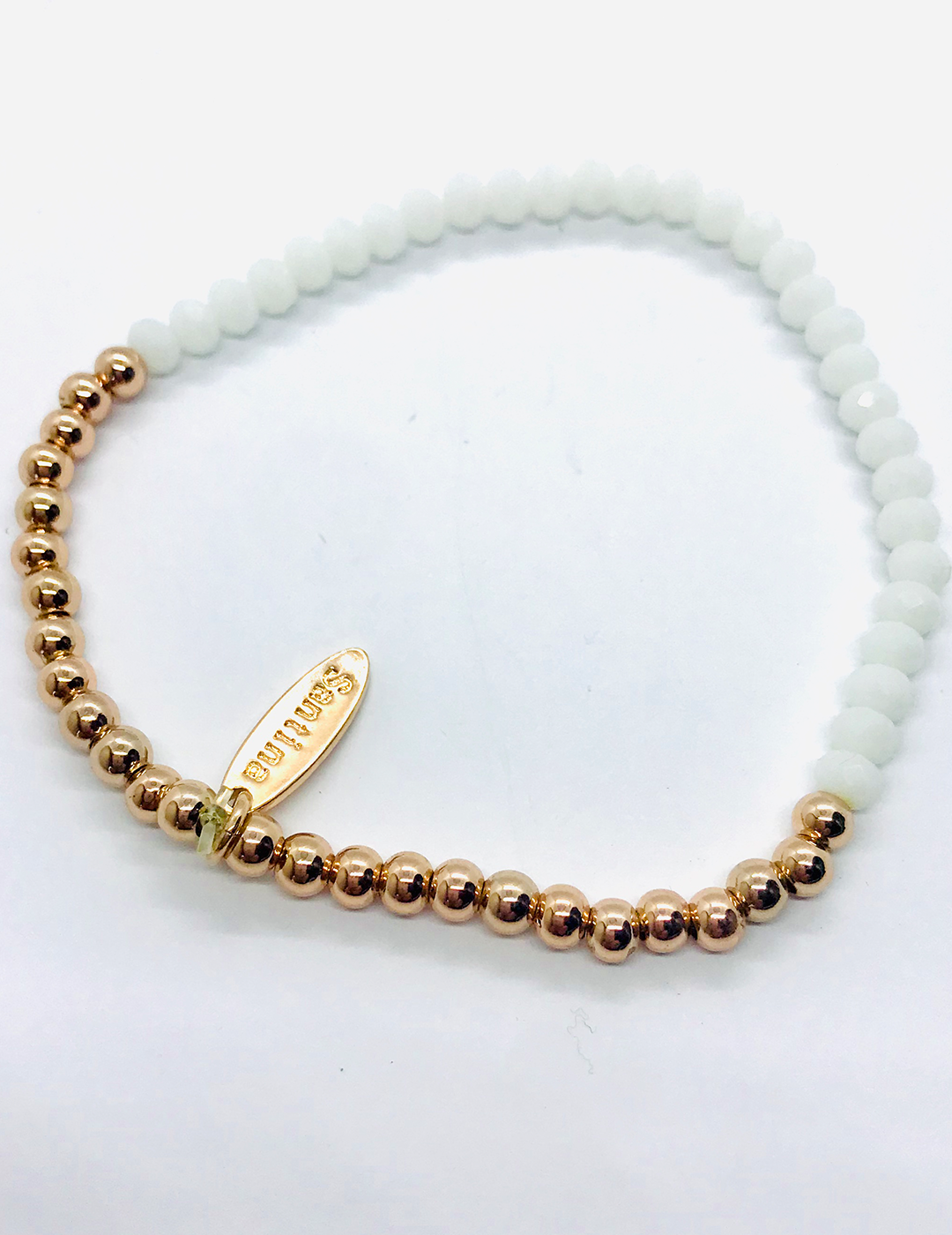 Luxe Two-Tone Crystals Bracelet