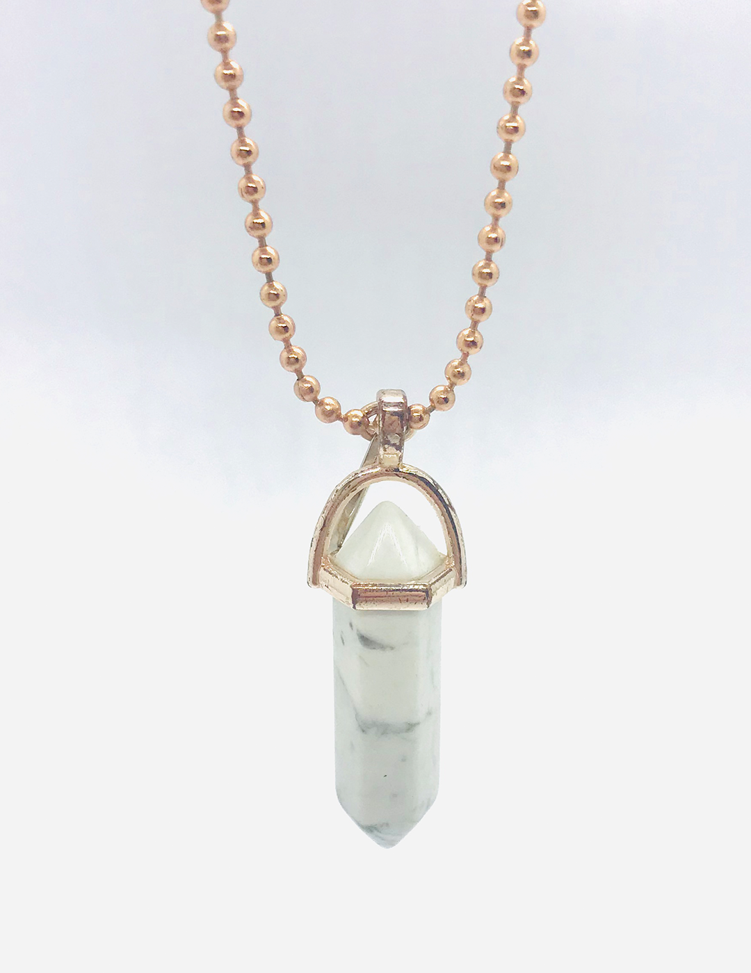 Luxe White Howlite Necklace