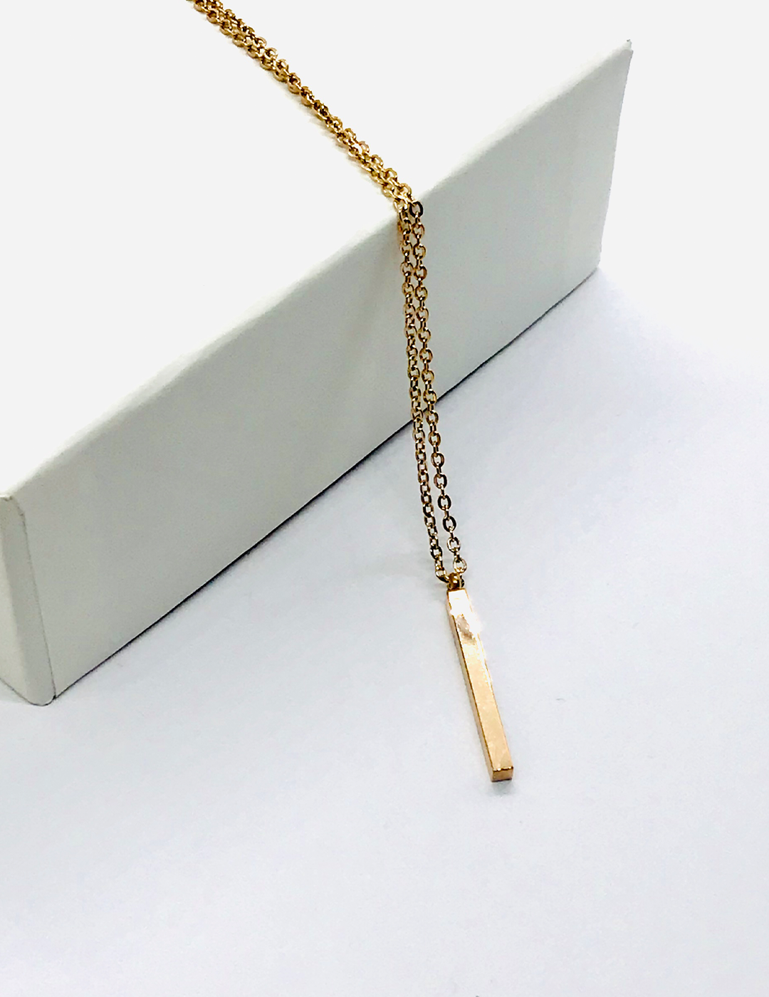 Rose Gold Linear Necklace