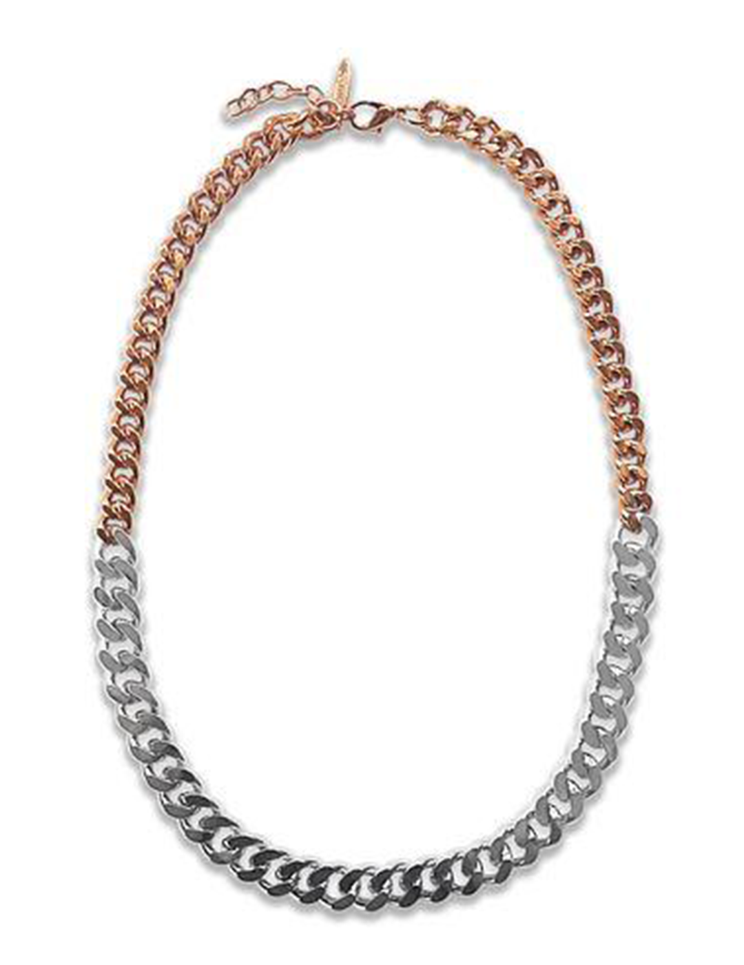 Gold and silver two online tone chain necklace