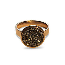 Load image into Gallery viewer, Hematite Rose Gold Ring

